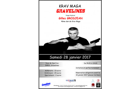 Stage de Krav Maga à Gravelines avec Gilles GROSJEAN 4ième dan